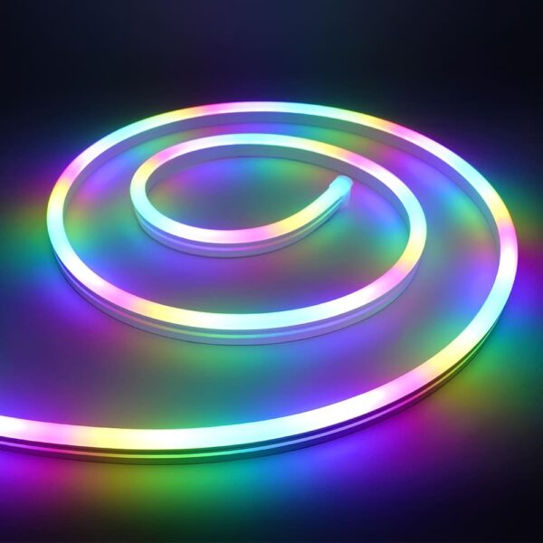 Smd 5050 5v12v Addressable RGB Neon LED Strip Light