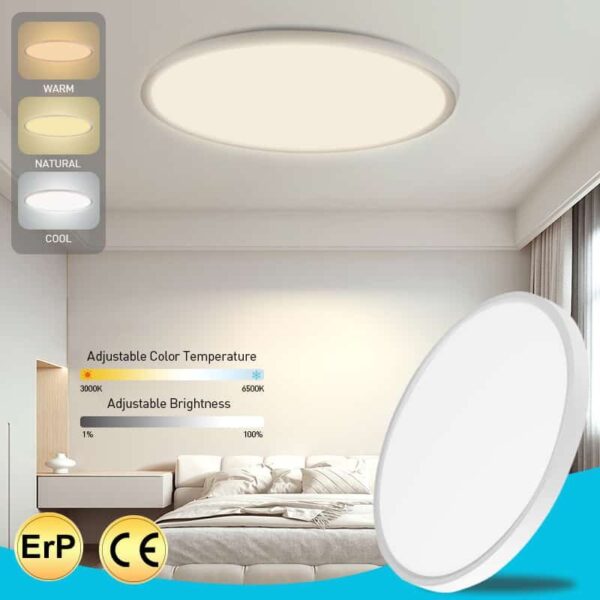 Modern Smart  CCT High Brightness Adjustable 18/24/32/40/50W WIFI Remote Control Led Ceiling Light For Home - Image 3