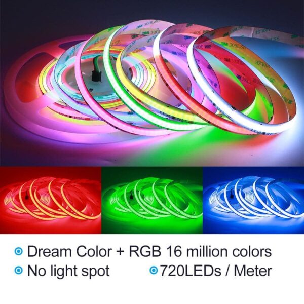 24V 720leds/meter 2812 Dream Color  LED Soft Light Strip - Image 5