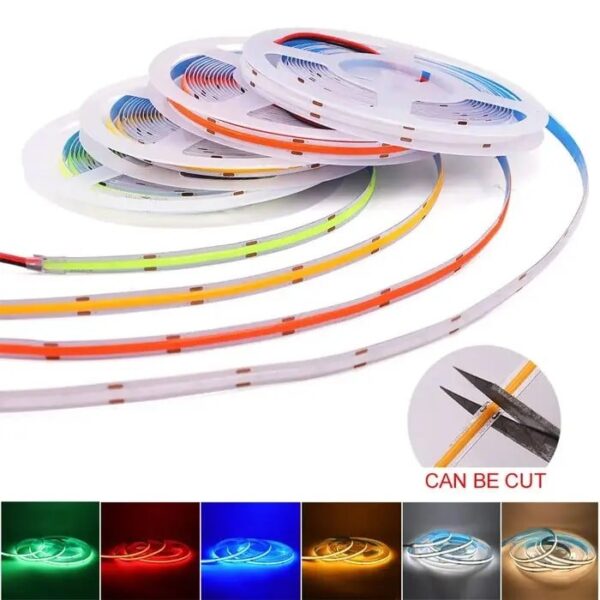 Multi Colour 12v Outdoor Waterproof Flexible Cob Led Strip Lights - Image 2