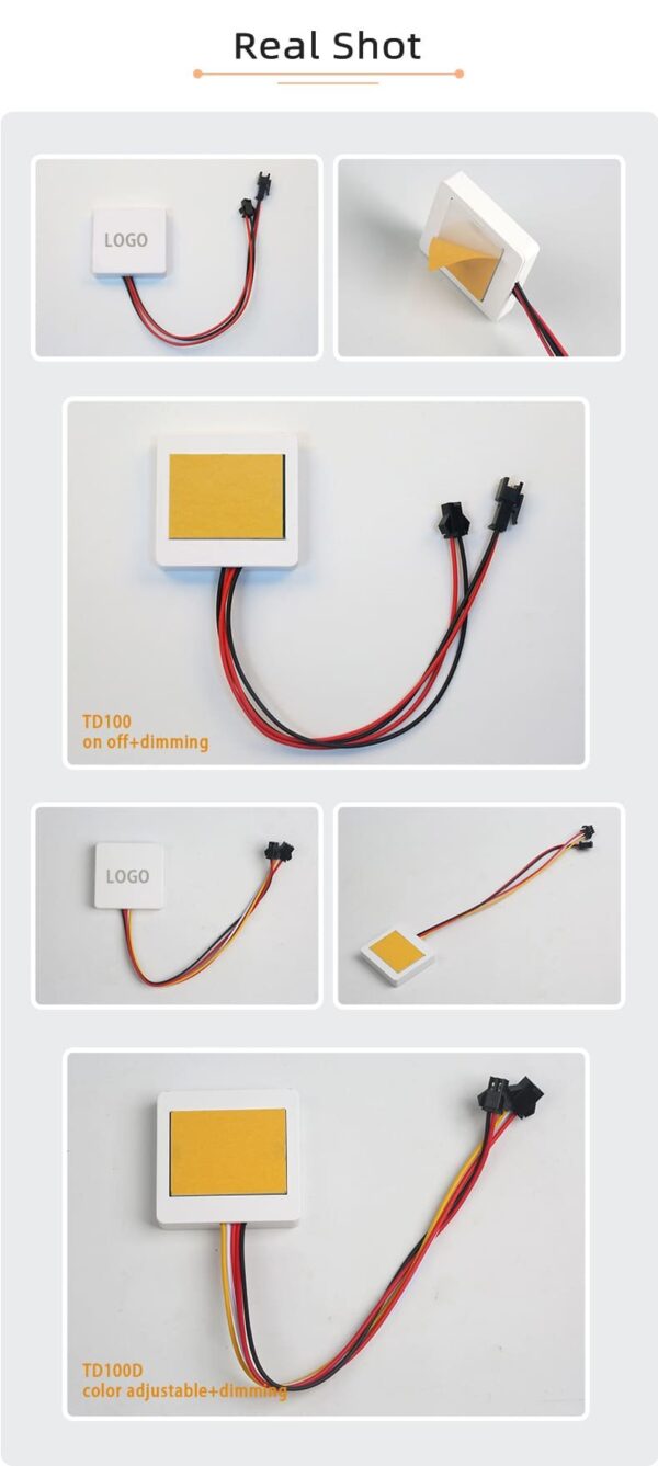 36W 3A One-Button  LED Smart Mirror Touch Dimmer Switch - Image 5